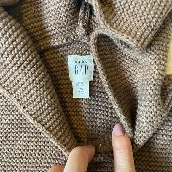 GAP baby knit bear sweater like new - Picture 3 of 4